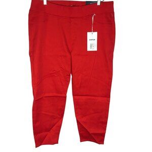 Avenue Pants Womens 18P Red Butter Denim Ankle Pull-On Jeggings Stretch Petite